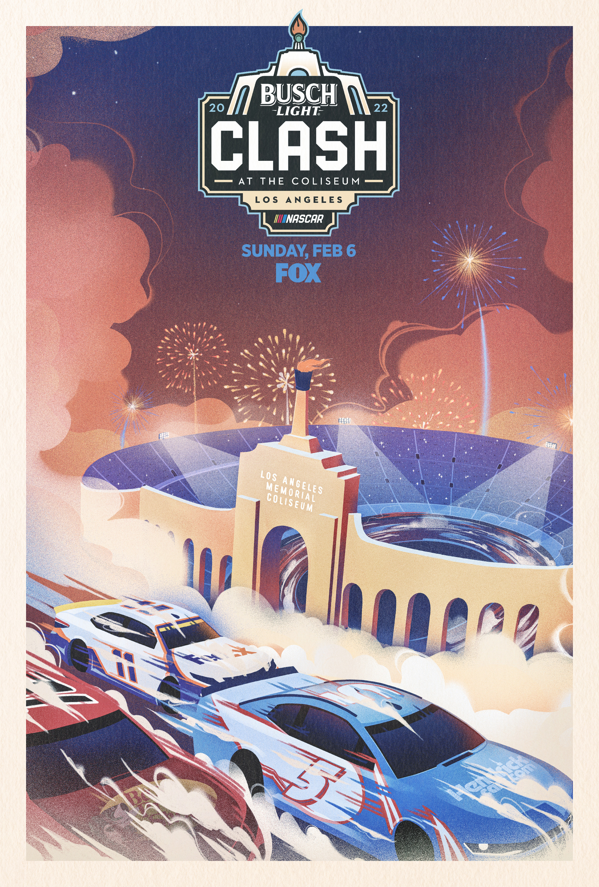 Mega Sized TV Poster Image for NASCAR: Clash at the Coliseum (#1 of 3)