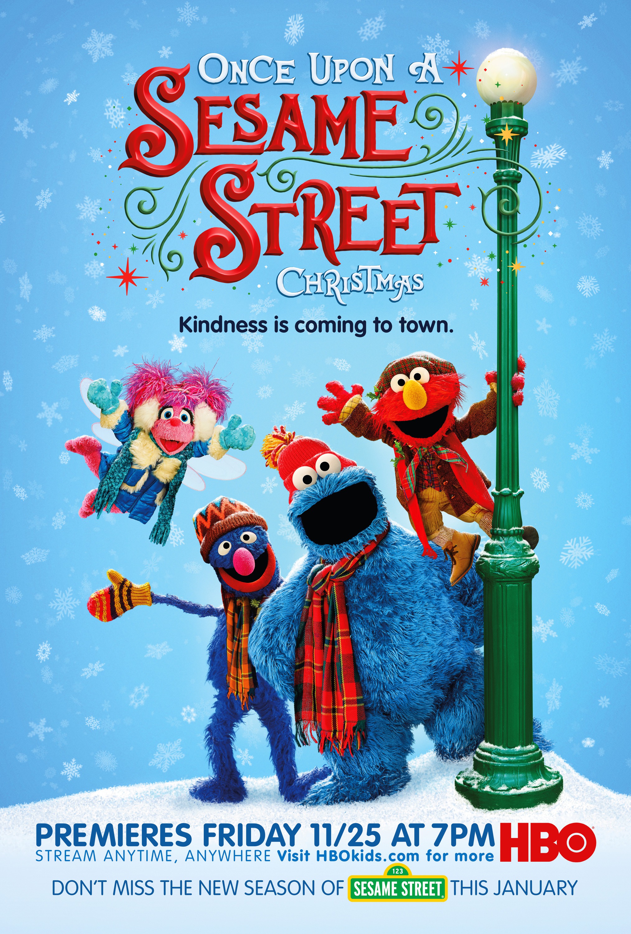 Mega Sized TV Poster Image for Once Upon a Sesame Street Christmas 