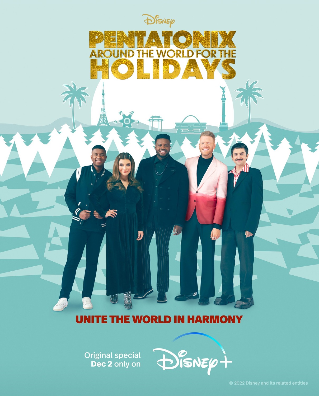 Extra Large TV Poster Image for Pentatonix: Around the World for the Holidays 
