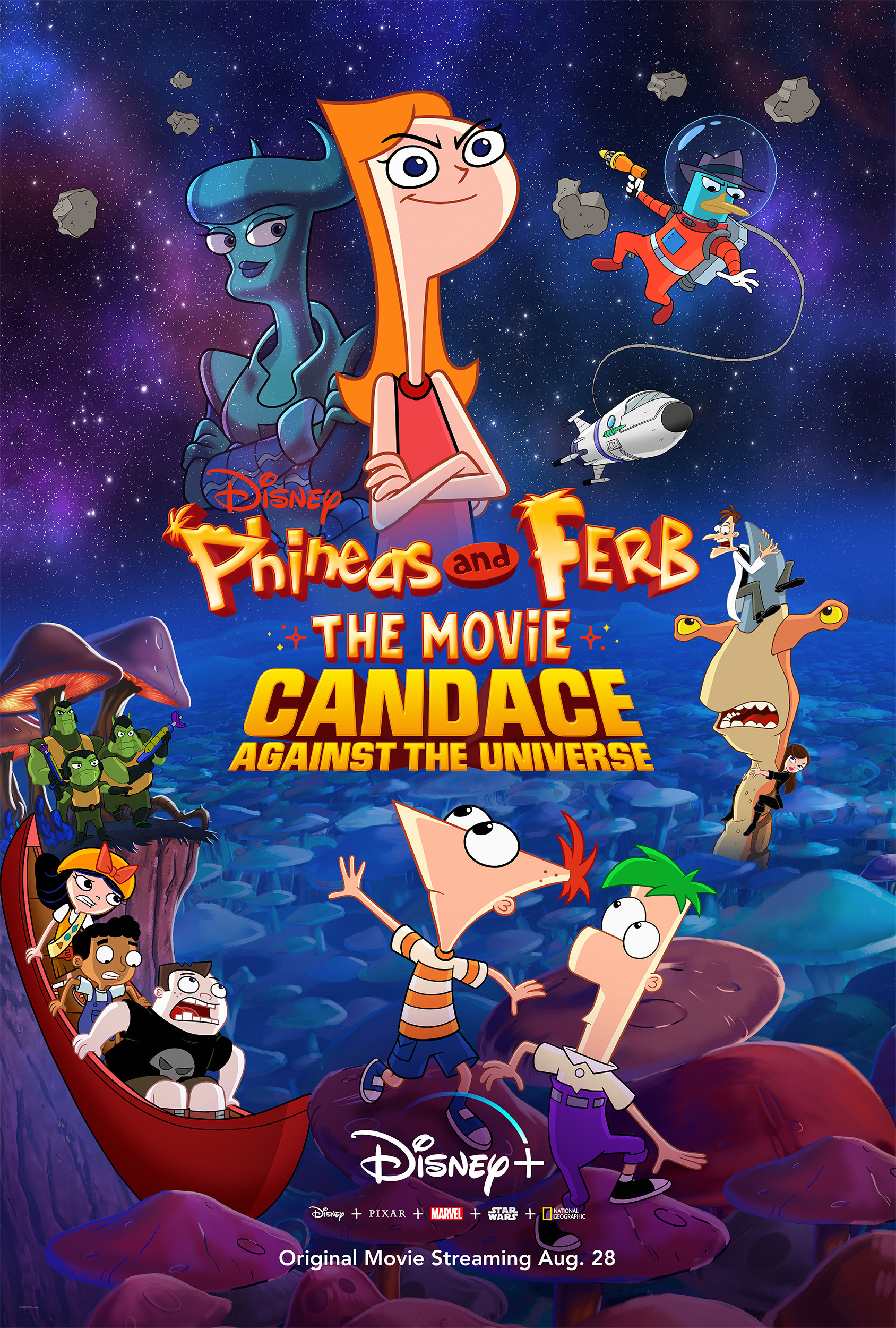 Mega Sized TV Poster Image for Phineas and Ferb the Movie: Candace Against the Universe 