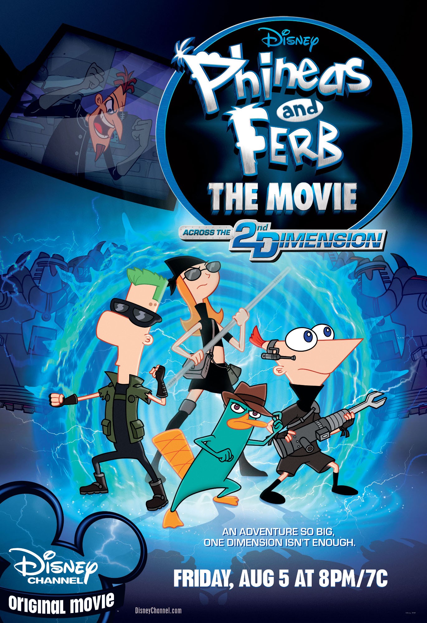 Mega Sized TV Poster Image for Phineas and Ferb: The Movie (#1 of 2)