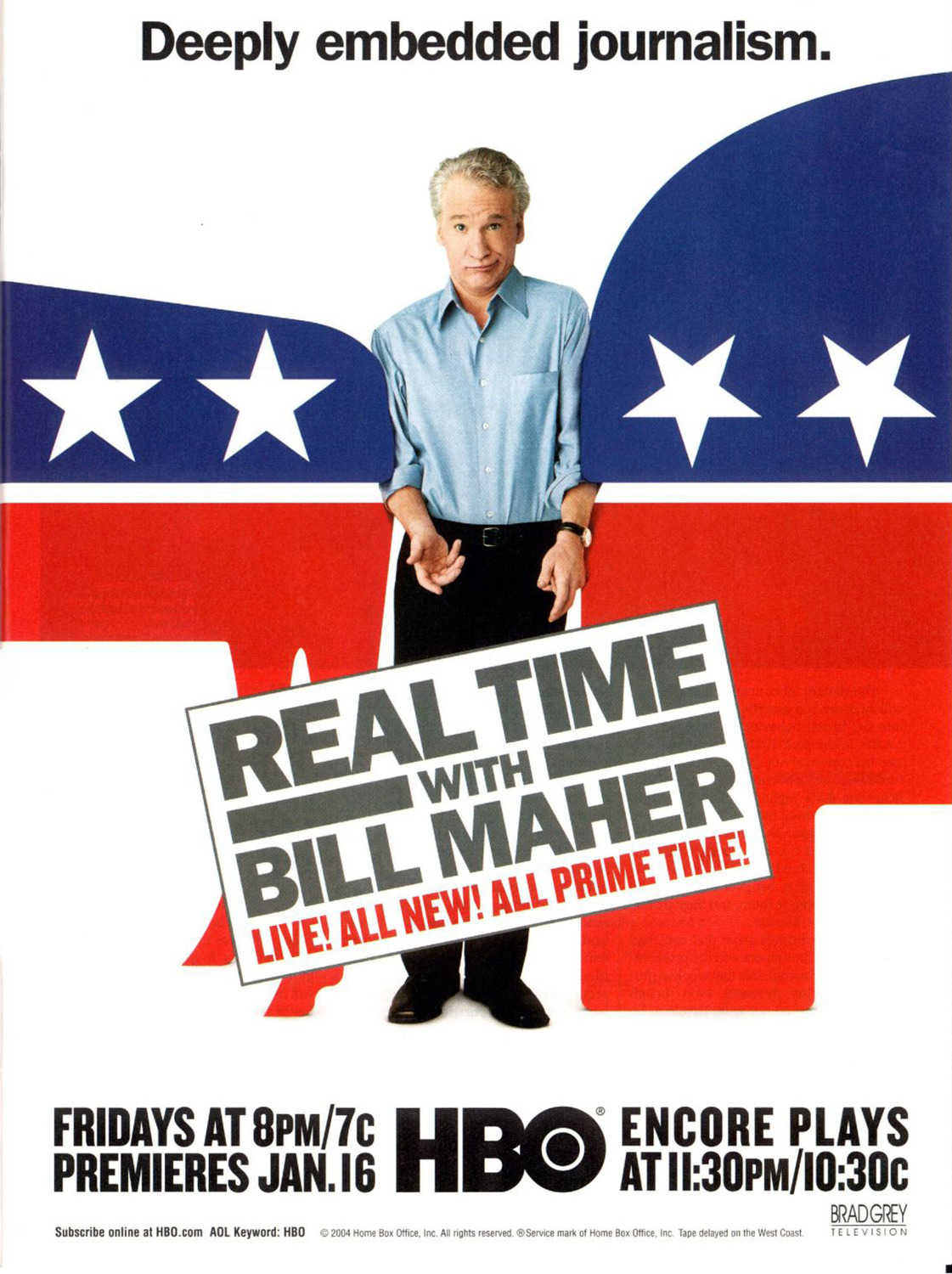 Extra Large TV Poster Image for Real Time with Bill Maher (#13 of 23)