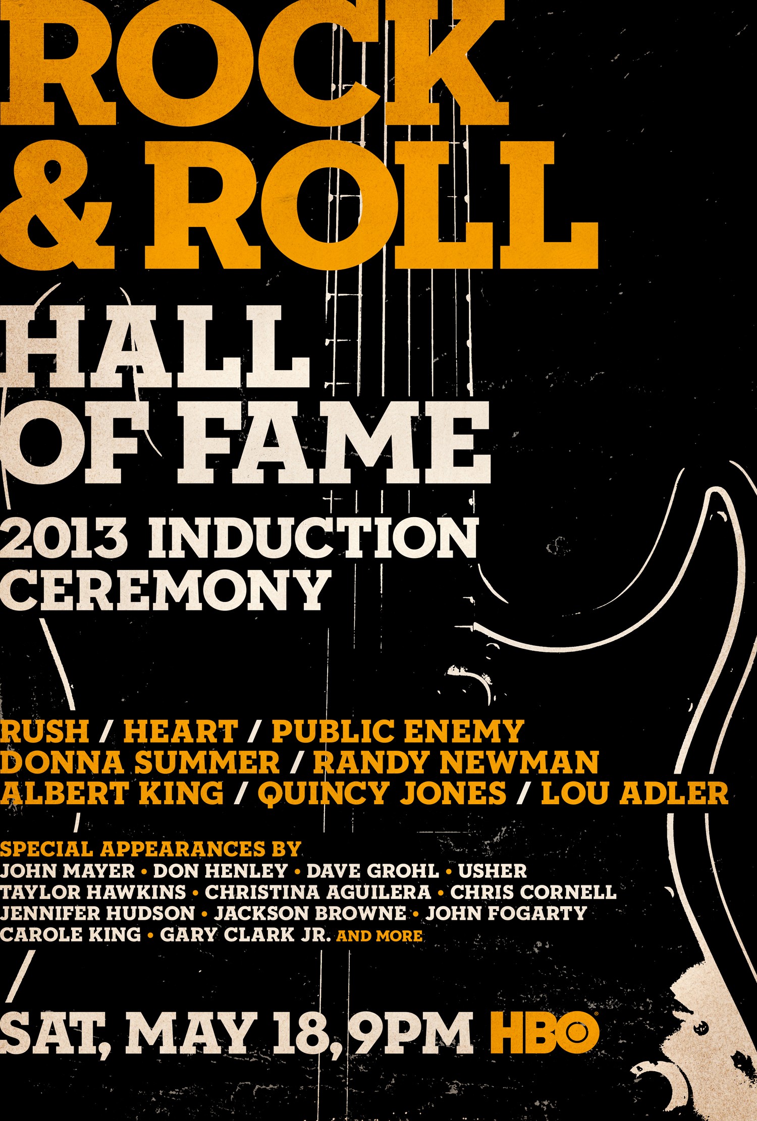 Mega Sized TV Poster Image for Rock and Roll Hall of Fame Induction Ceremony (#2 of 5)