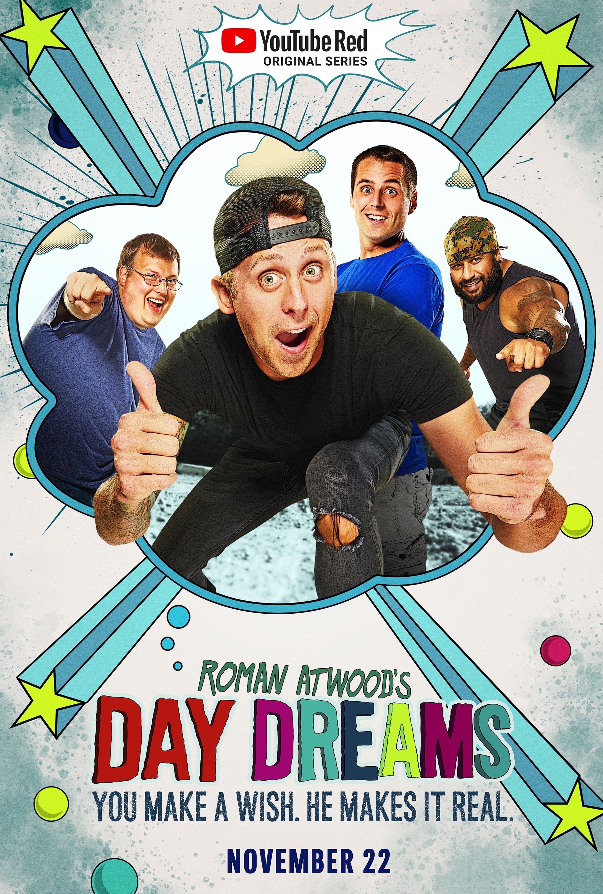 Mega Sized TV Poster Image for Roman Atwood's Day Dreams 
