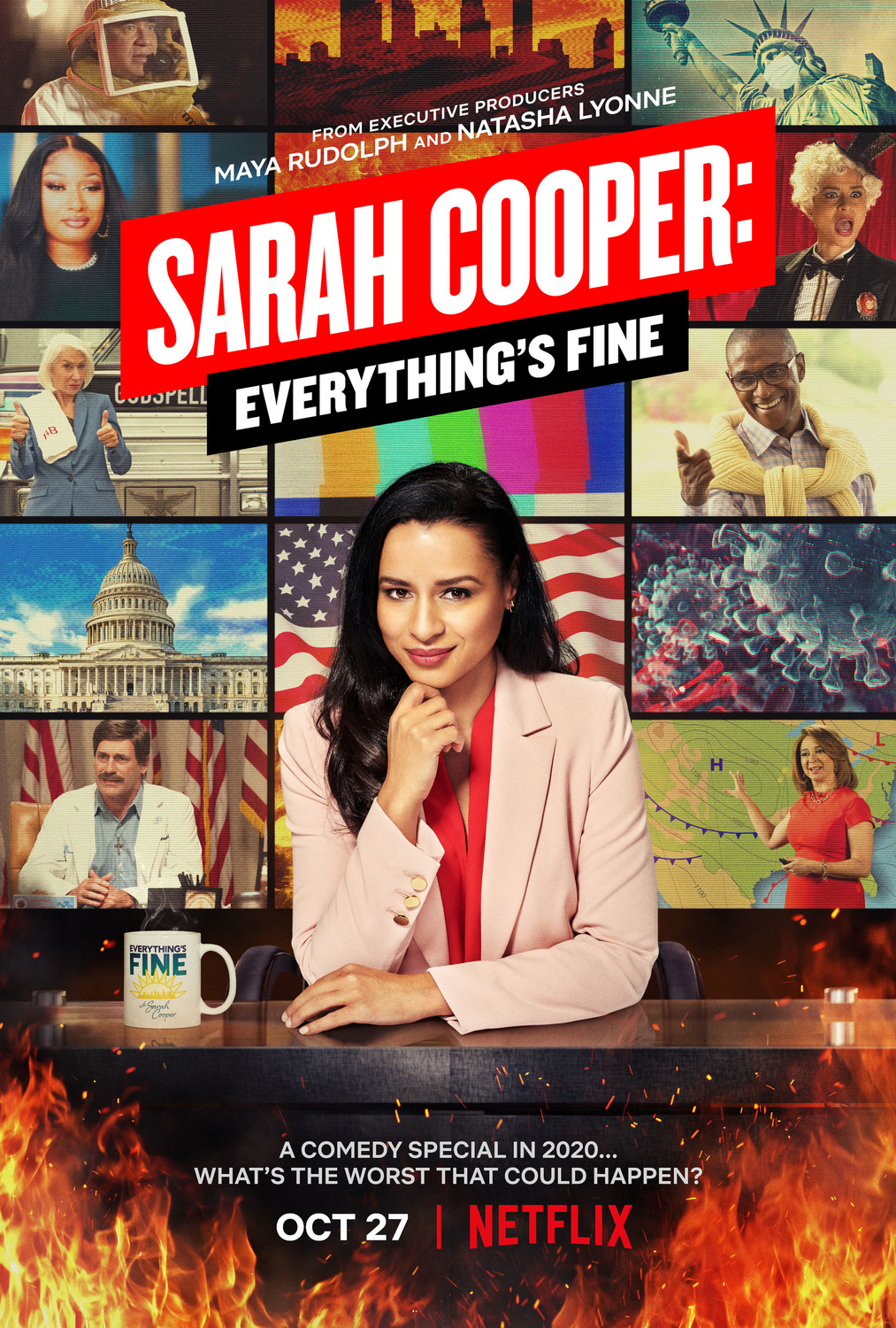 Extra Large TV Poster Image for Sarah Cooper: Everything's Fine 