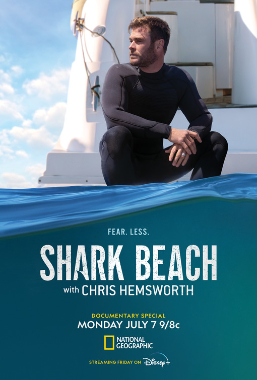 Shark Beach with Chris Hemsworth Movie Poster