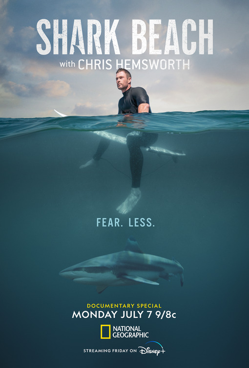 Shark Beach with Chris Hemsworth Movie Poster