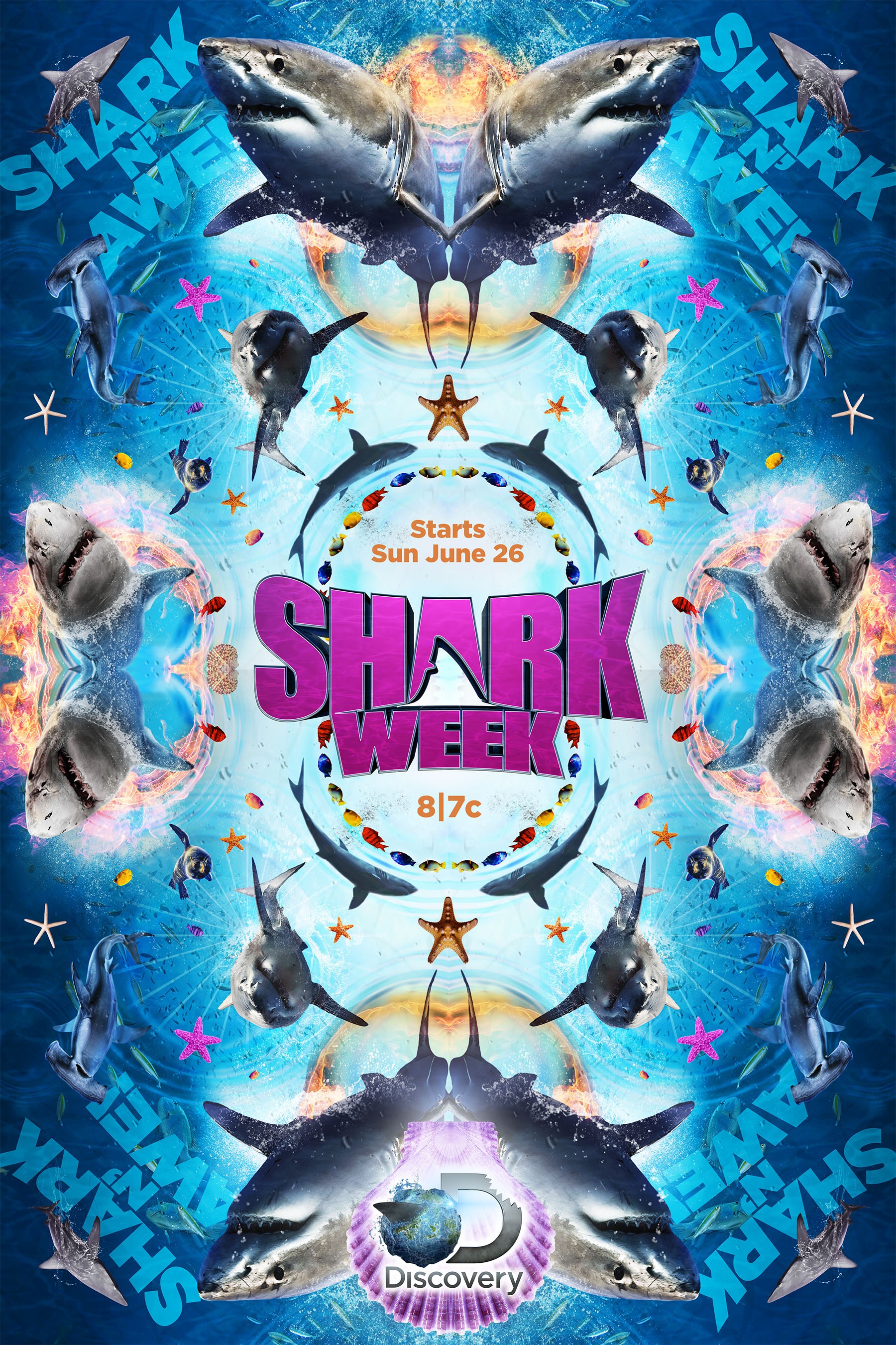 Mega Sized Movie Poster Image for Shark Week 