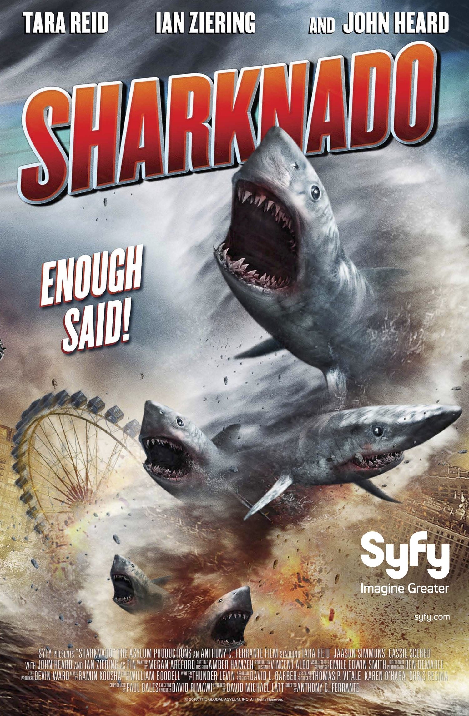 Mega Sized TV Poster Image for Sharknado 