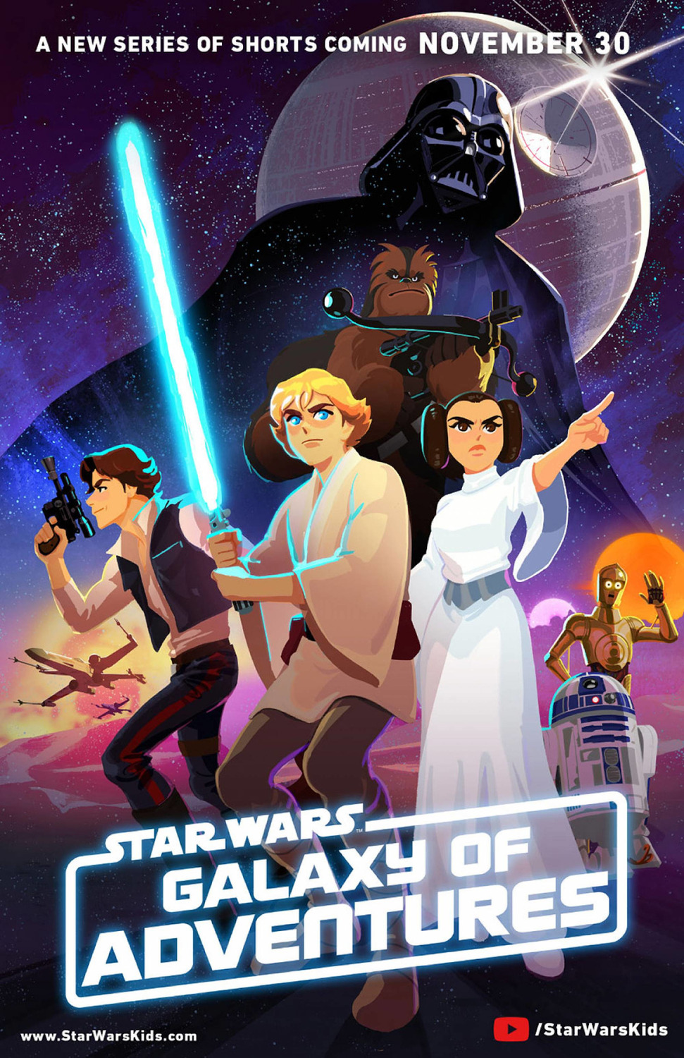 Extra Large TV Poster Image for Star Wars Galaxy of Adventures 
