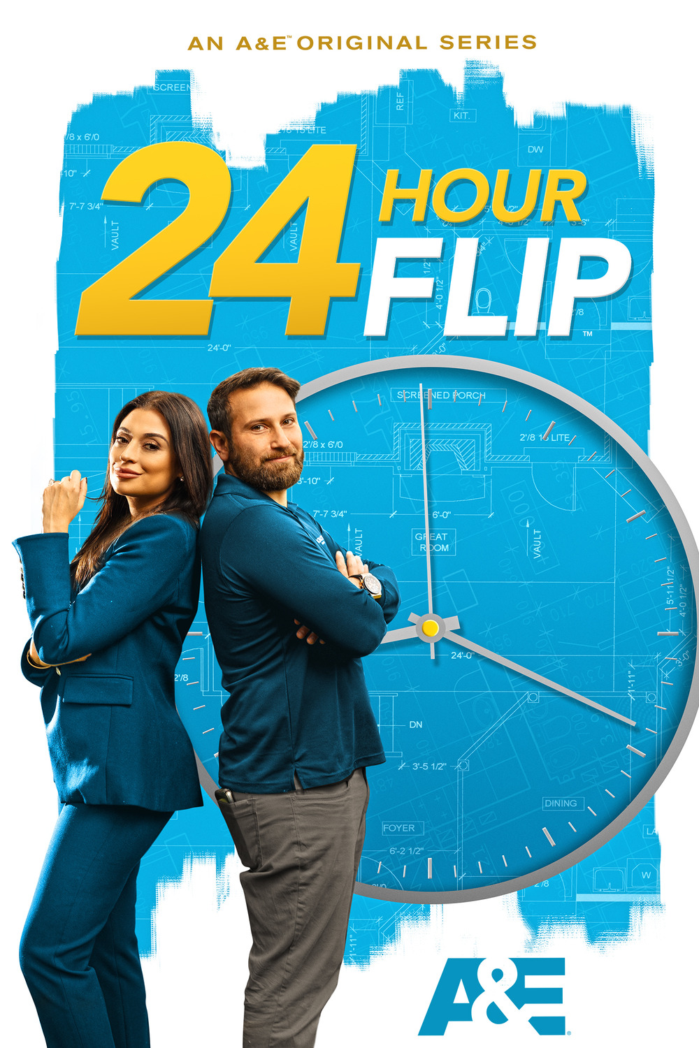Extra Large TV Poster Image for 24 Hour Flip 