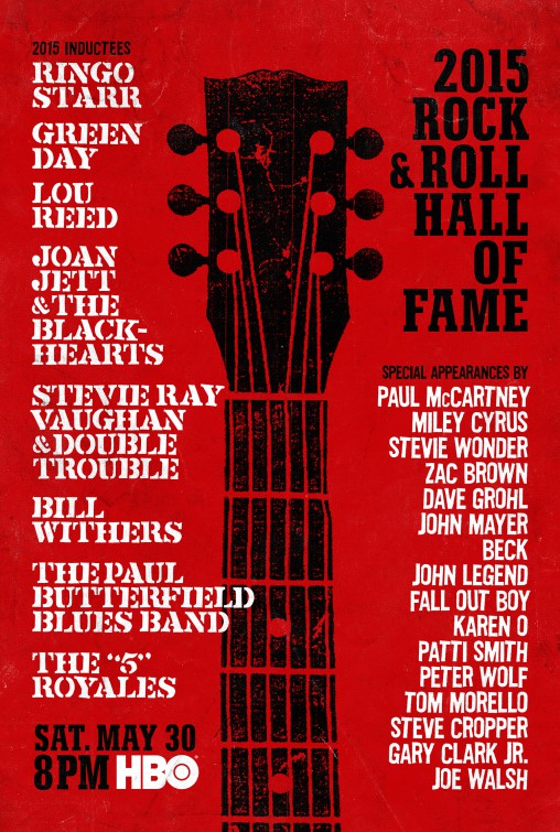 2015 Rock & Roll Hall of Fame Movie Poster