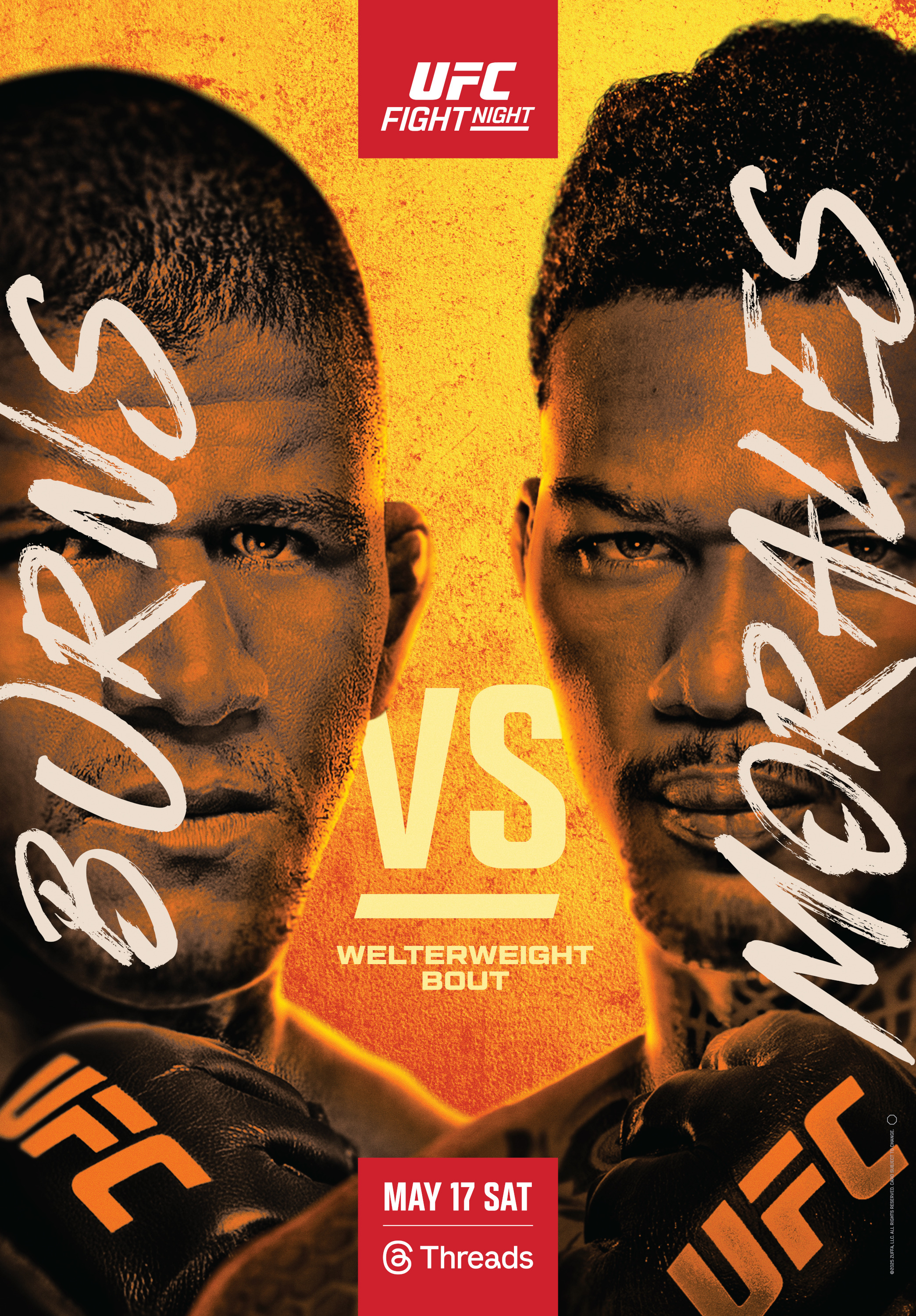 Mega Sized TV Poster Image for UFC Fight Night: Burns vs Morales 