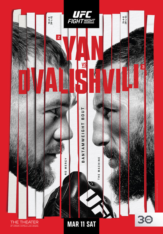 UFC Fight Night: Yan vs Dvalishvili Movie Poster