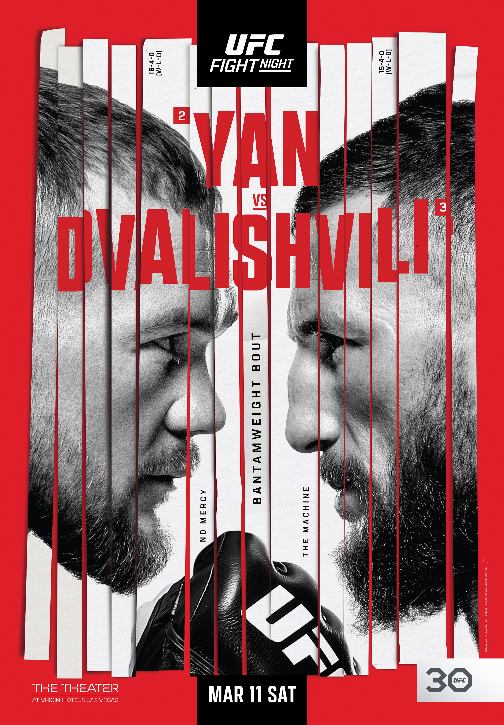 Mega Sized TV Poster Image for UFC Fight Night: Yan vs Dvalishvili 