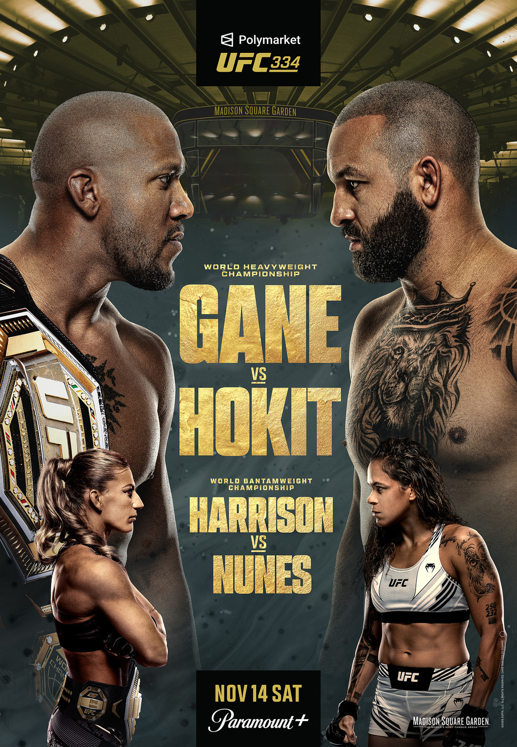 Extra Large TV Poster Image for UFC 334: Gane vs. Hokit 