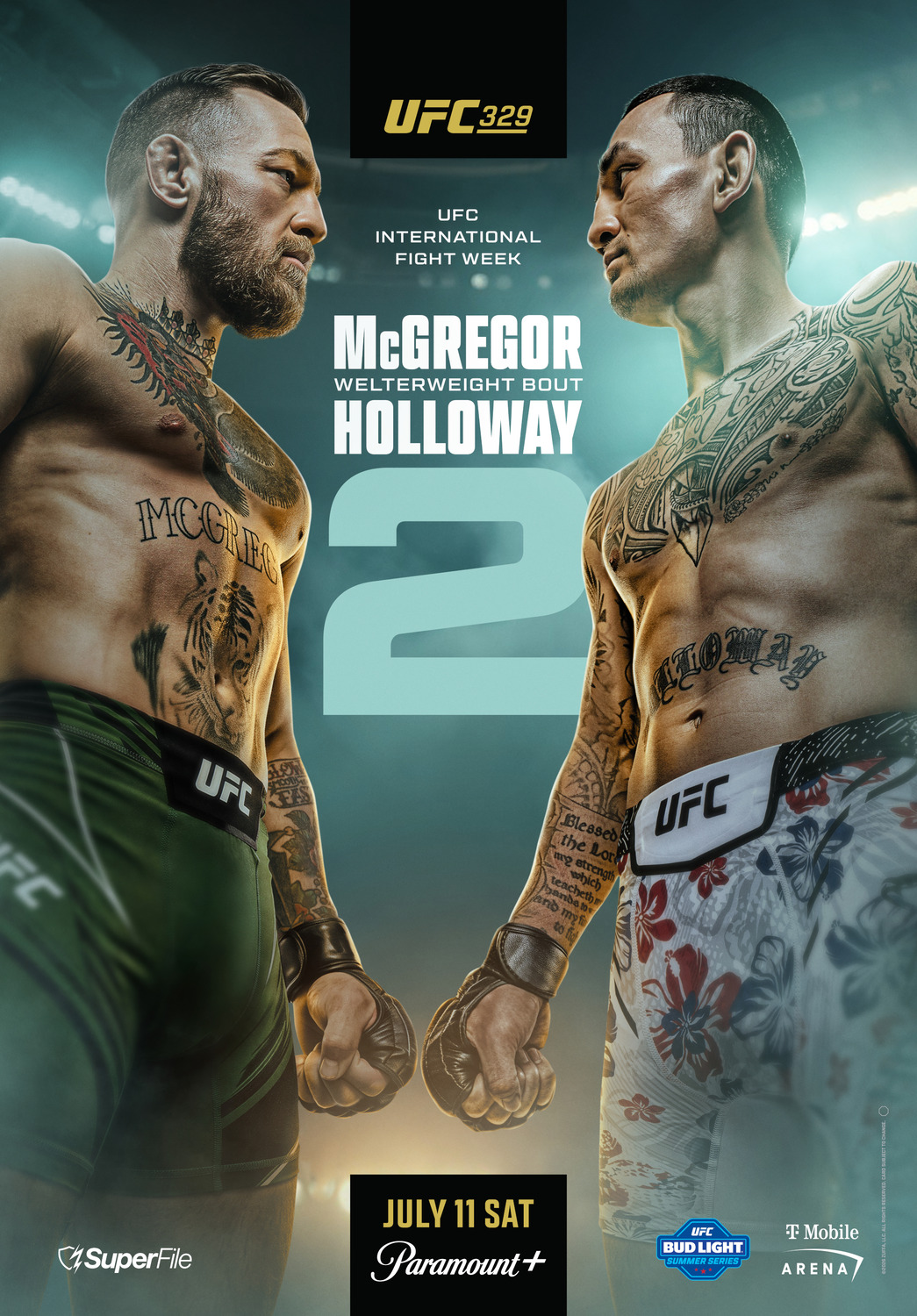 Extra Large TV Poster Image for UFC 329: McGregor vs Holloway 2 (#2 of 2)