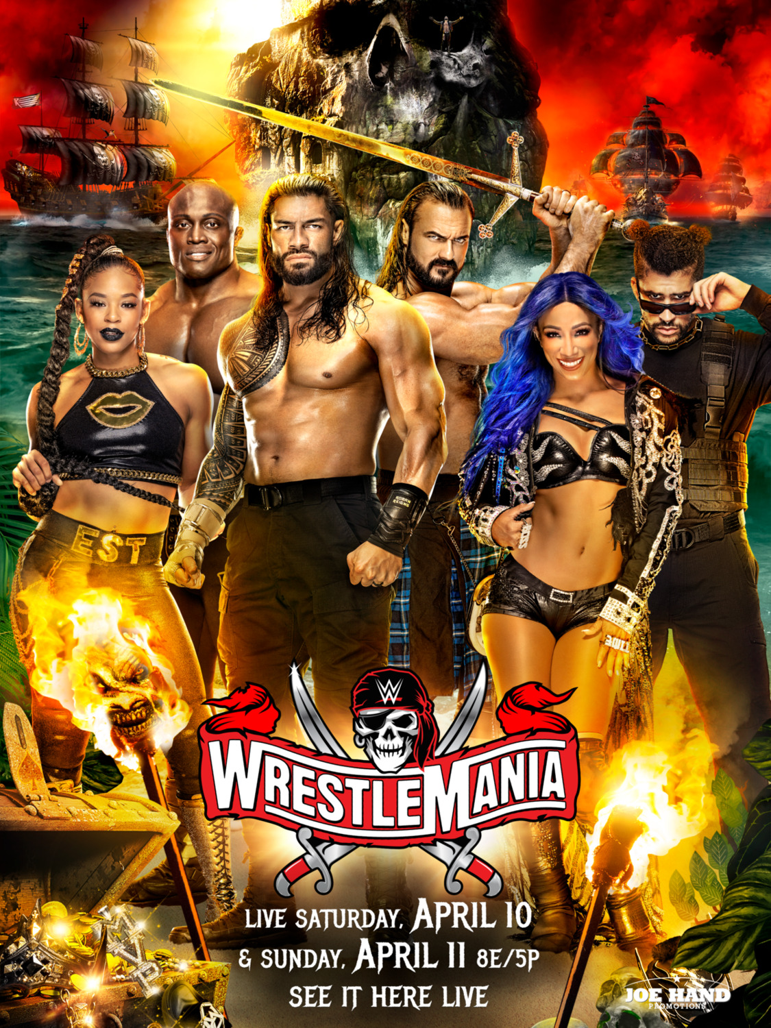 wrestlemania 10 poster