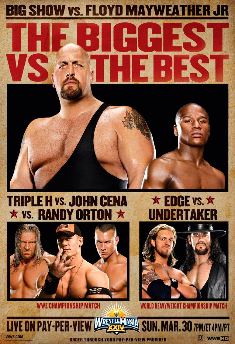 Extra Large TV Poster Image for WWE Wrestlemania (#2 of 18)