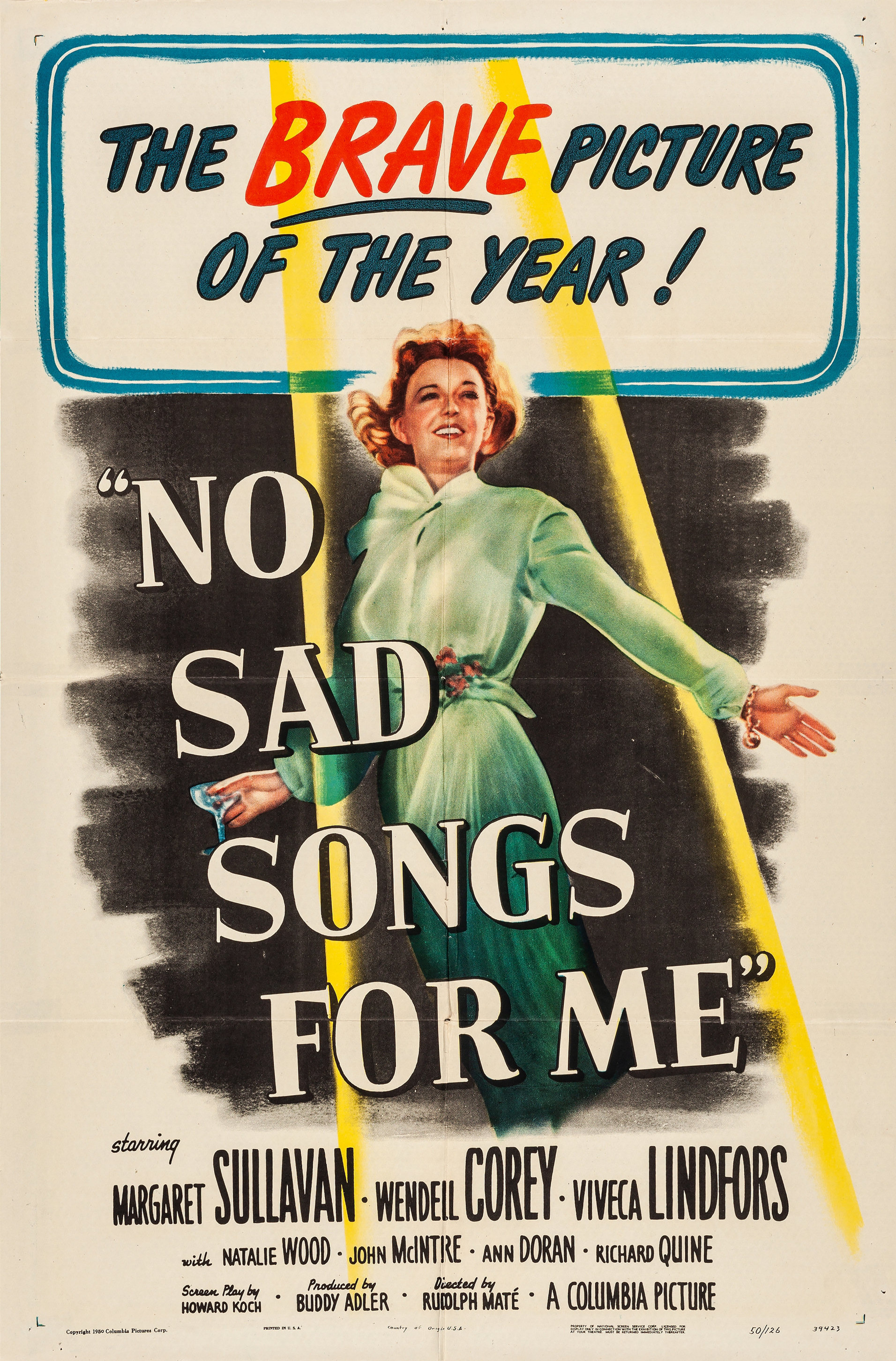 Mega Sized Movie Poster Image for No Sad Songs for Me 