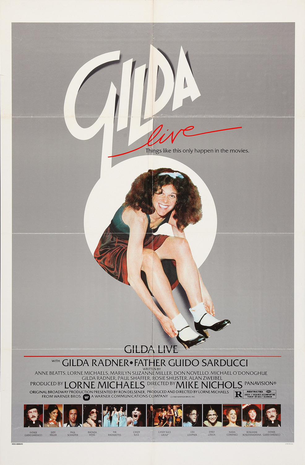 Extra Large Movie Poster Image for Gilda Live 