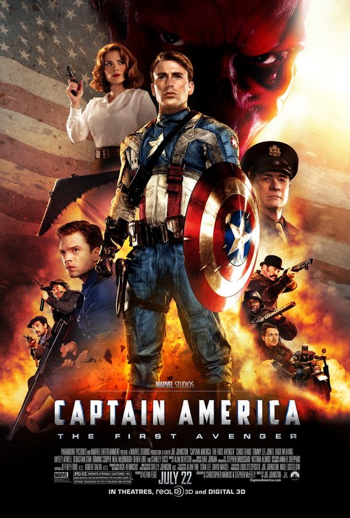 ผลการค้นหารูปภาพสำหรับ captain america the first avenger poster