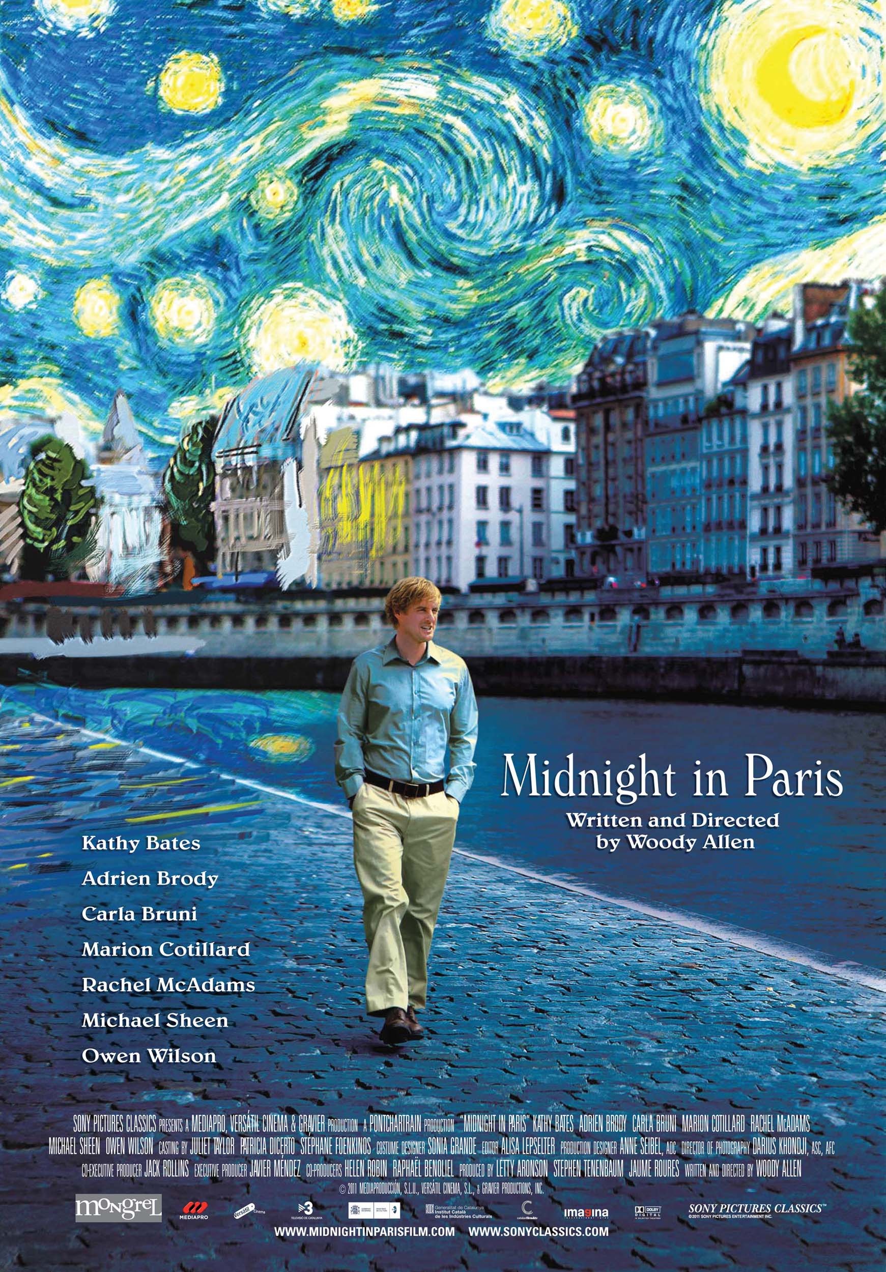 Mega Sized Movie Poster Image for Midnight in Paris (#1 of 4)