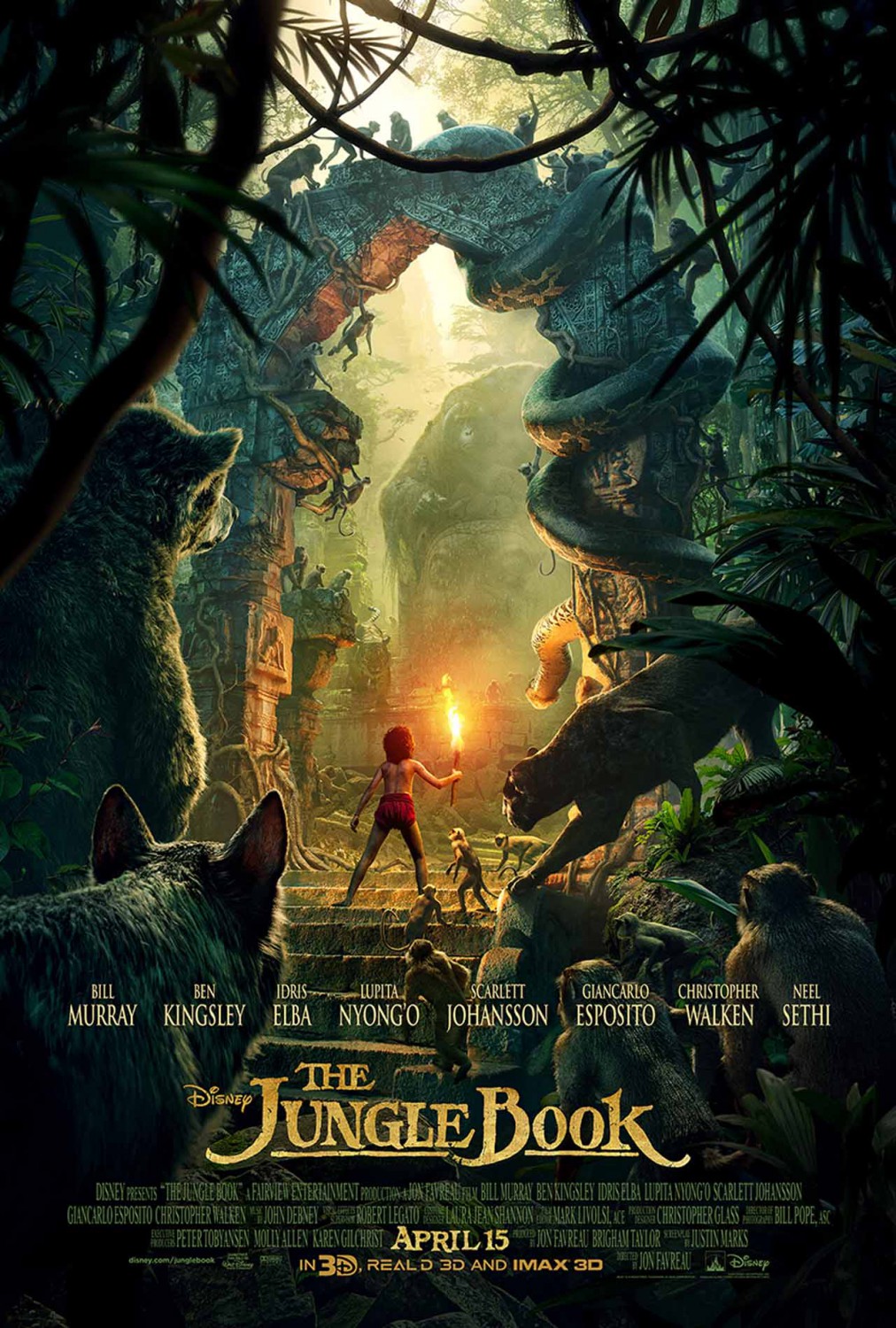 Image result for jungle book movie poster
