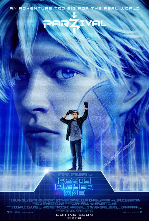 thumbnail image 2 of Ready Player One Movie Poster Print - 11x17, Wade Watts Back To The Future Easter Egg 2 of 6