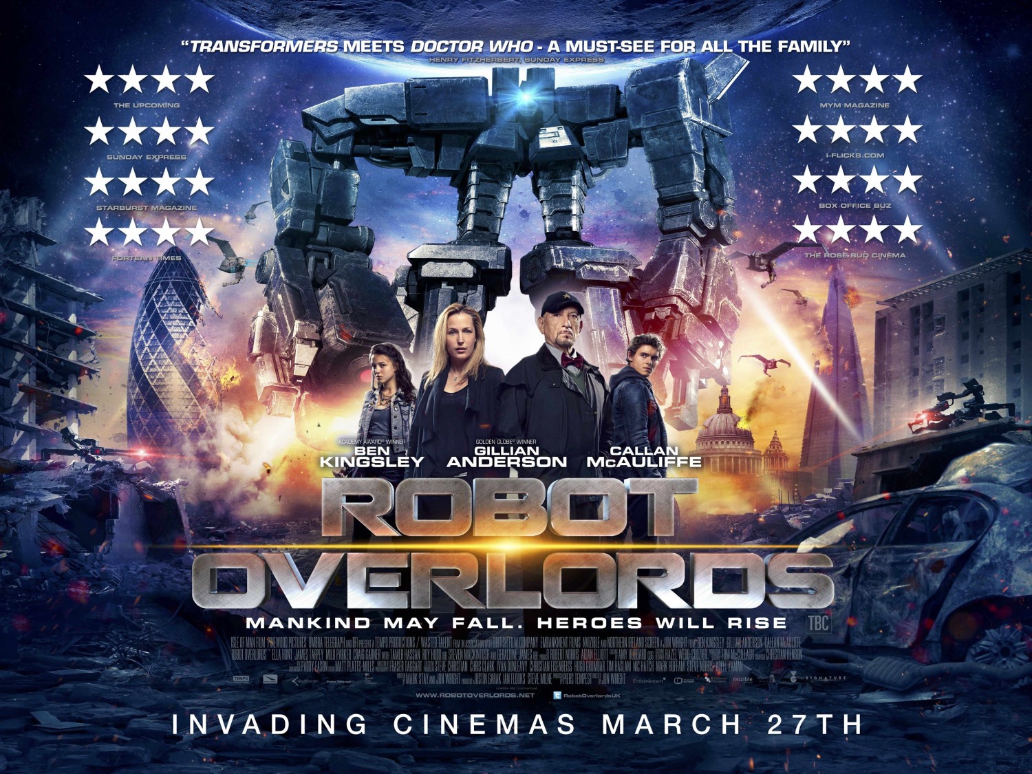 Extra Large Movie Poster Image for Robot Overlords 